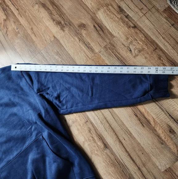 Men's Tek Gear Ultra Soft Fleece Blue Hoodie Size XL - Picture 6 of 8